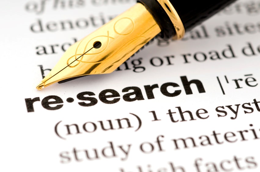 Pen on the word research